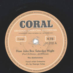 The Modernaires - New Juke Box Saturday Night / Runnin Wild