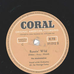 The Modernaires - New Juke Box Saturday Night / Runnin Wild