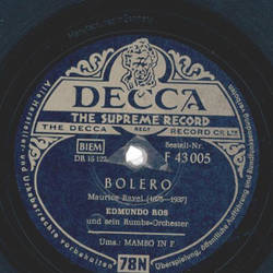 Edmundo Ros Orch. - Bolero / Mambo in F