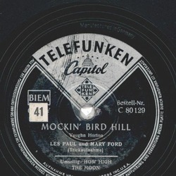 Les Paul und Mary Ford - How High The Moon / Mockin Bird Hill