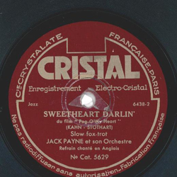 Jack Payne und sein Orchester - Sweetheart Darlin / Lets all be happy together 
