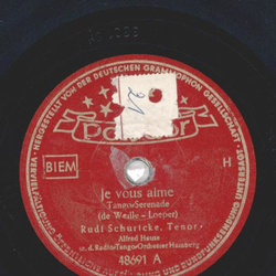 Rudi Schuricke - Je vous aime / Du schne Frau