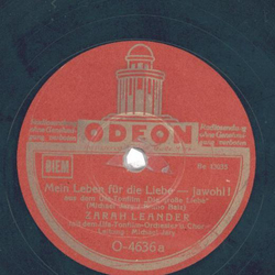 Zarah Leander u. Chor - Mein Leben fr die Liebe -...