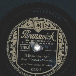 Artie Shaw - The Continental / Ill Remember April