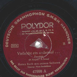 Hans Bardeleben /Heinz Both mit seinen Solisten -...