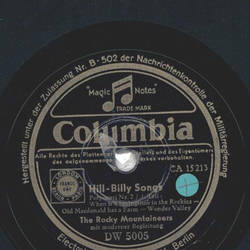 The Rocky Mountaineer - Hill-Billy Songs Potpourri Nr 2...