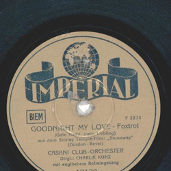 Casani Club Orchester - Goodnight My Love / Boo Hoo !