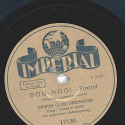 Casani Club Orchester - Goodnight My Love / Boo Hoo !