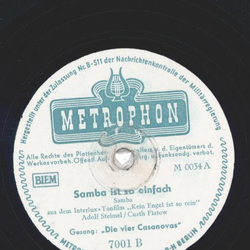 Die vier Casanovas - Das gibts nur in Berlin / Samba Ist So Einfach