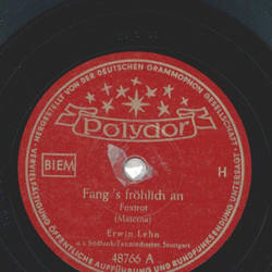 Erwin Lehn - Fangs frhlich an / Heinzelmnnchens Swing...