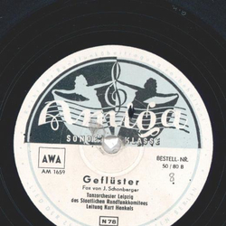 Hanns Petersen - Ich habe heut nacht eine groe Dummheit gemacht / Geflster