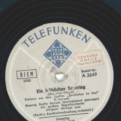 Rosita Serrano - Ein frhlicher Sonntag / Rumba-Tambah 