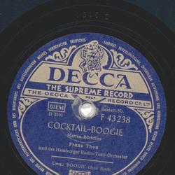Franz Thon - Cocktail Boogie / Boogie ohne Ende