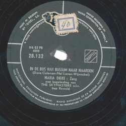 Maria Dieke - In De Bus Van Bussum Naar Naarden / Zambesi