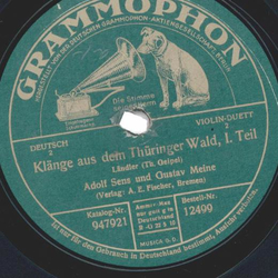 Adolf Sens und Gustav Meine - Kl�nge aus der Heimat, Oberl�ndler v. gungl Teil I und II