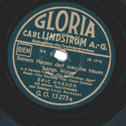 Eric Harden - Seinem Herzen Darf Man Nie trauen (Langs,...