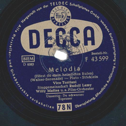 Vico Torriani, Singgemeinschaft Rudolf Lamy - Melodia /...