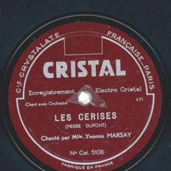 Yvonne Marsay Orchester - Les Cerises / Les Noces De Figaro