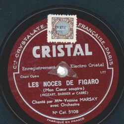 Yvonne Marsay Orchester - Les Cerises / Les Noces De Figaro