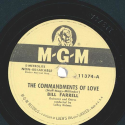 Bill Farrell - The Commandments Of Love / I Wish I Knew