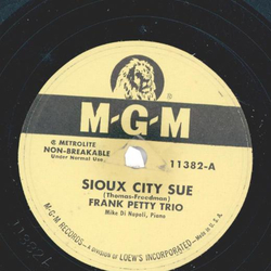 Frank Petty Trio - Sioux City Sue / Is My Baby Blue Tonight