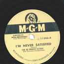 DeMarco Sisters ? Im Never Satisfied / At The Close Of A...