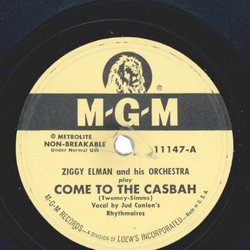 Ziggy Elman - Come To The Casbah / Sweet And Lovely