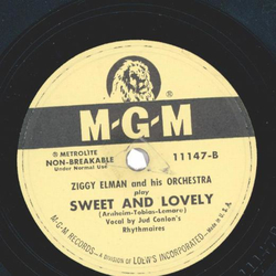 Ziggy Elman - Come To The Casbah / Sweet And Lovely