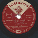 Adolf Wreege - An der sch�nen blauen Donau / Kaiser-Walzer 