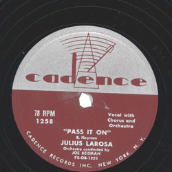 Julius LaRosa - Lets Stay Home Tonight / Pass It On