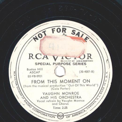 Vaughn Monroe - The night is young and youre so beautiful / From this moment on