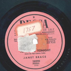 Janet Brace ? Teach Me Tonight / My Old Familiar Heartache
