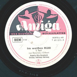 Kapelle Otto Kermbach, Sedlmayr, Hartung ? Im Wei�en R��l 