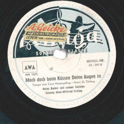 Ursula Maury / Hans-Wilfried Fetting - Das kleine Caf� bei den Champs Elys�es / Mach doch beim K�ssen Deine Augen zu