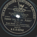Ernst Kraus - Siegmund Heiss Ich, Aus Walk�re /...