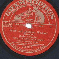 Erwin Hartung / Willi Schneider - Wach auf, deutsche...