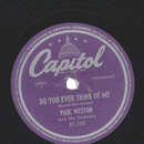 Paul Weston - Do You Ever Think Of Me / Double Datin