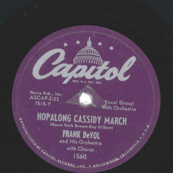 Frank DeVol And His Orchestra ? Circus Days / Hopalong...