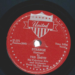 Tab Smith His Fabulous Alto And Orchestra ? Strange /...