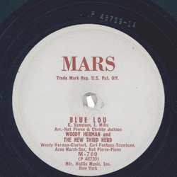 Woody Herman And The New Third Herd ? No True Love / Blue Lou