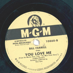 Bill Farrell ? My Heart Cries For You / You Love Me