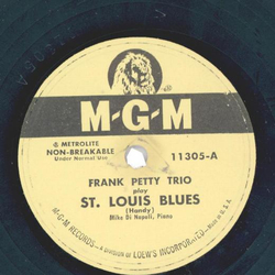 Frank Petty Trio ? St. Louis Blues / Congratulate Me