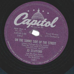 Jo Stafford ? Tumbling Tumbleweeds / On The Sunny Side Of The Street