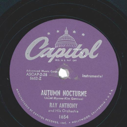 Ray Anthony And His Orchestra ? Tenderly / Autumn Nocturne