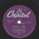 Joe Fingers Carr And The Carr-Hops ? It Must Be True /...