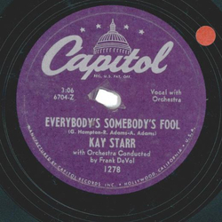 Kay Starr ? Oh Babe / Everybodys Somebodys Fool