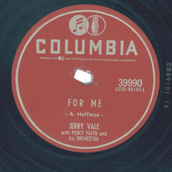 Jerry Vale With Percy Faith & His Orchestra ? For Me /...