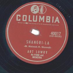Art Lowry His Piano And Orchestra ? Shangri-La / Pale Moon