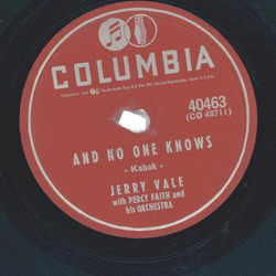 Jerry Vale ? When I Let You Go / And No One Knows