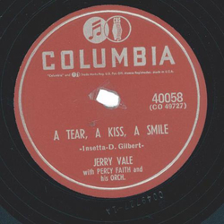 Jerry Vale With Percy Faith & His Orch. ? A Tear, A Kiss,...